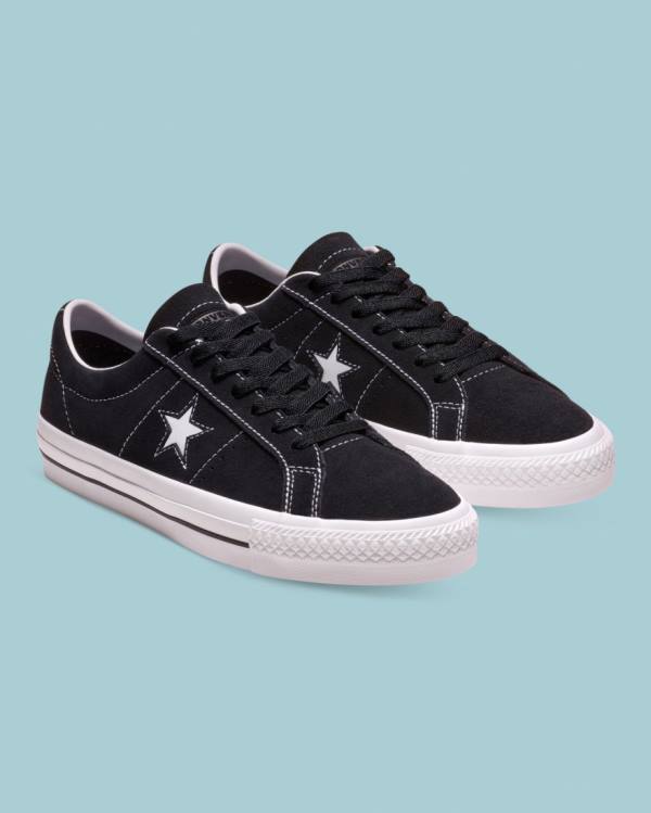 Converse CONS One Star Pro Ruskind Sneakers Low Sort | CV-301MCX