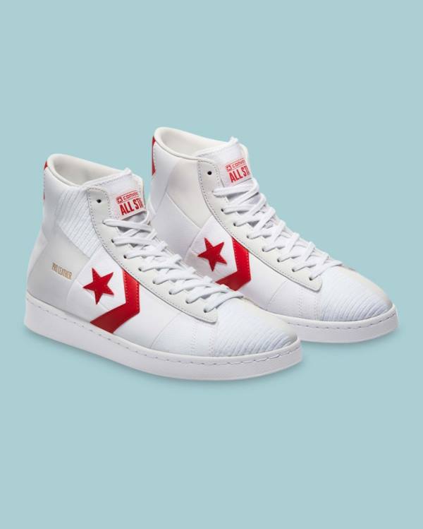 Converse Chase The Drip Pro Læder Sneakers High Hvide | CV-809SAY