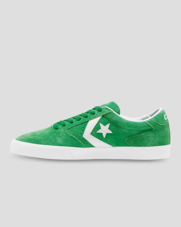 Converse Checkpoint Pro Pigskin Ruskind Sneakers Low Grøn | CV-389JAF