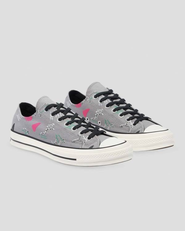 Converse Chuck 70 80s Archive Print Sneakers Low Grå | CV-219NLF