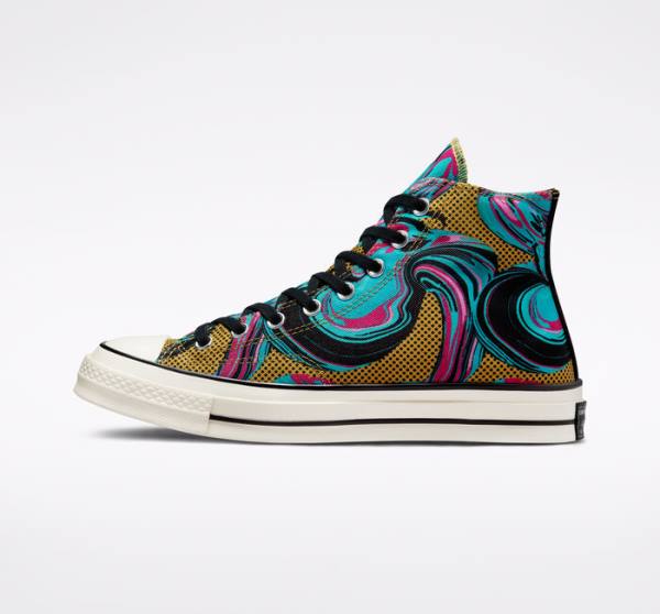 Converse Chuck 70 '90s Marbled Sneakers High Turkis | CV-238GTB