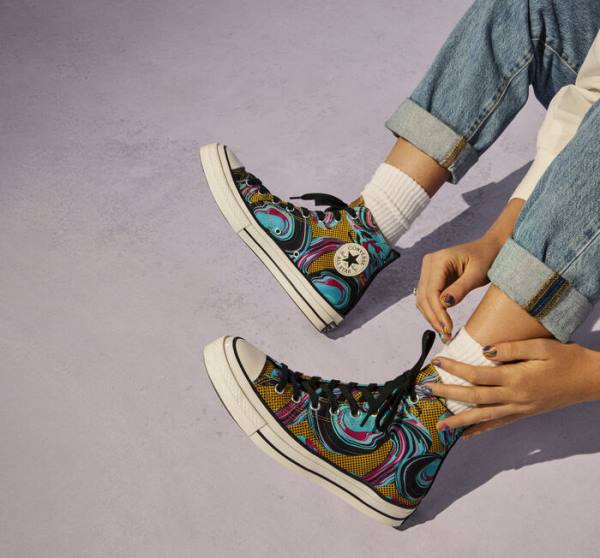 Converse Chuck 70 '90s Marbled Sneakers High Turkis | CV-238GTB