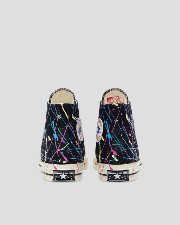 Converse Chuck 70 Archive Print Paint Splatter Sneakers High Sort | CV-021IDW