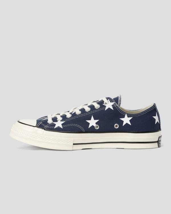 Converse Chuck 70 Archive Print Sneakers Low Blå | CV-073ACT