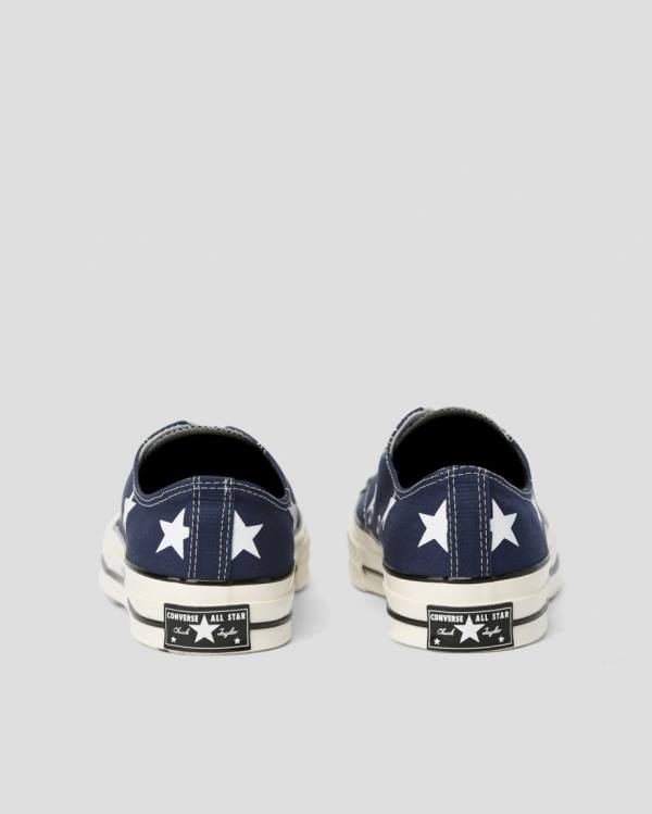 Converse Chuck 70 Archive Print Sneakers Low Blå | CV-073ACT