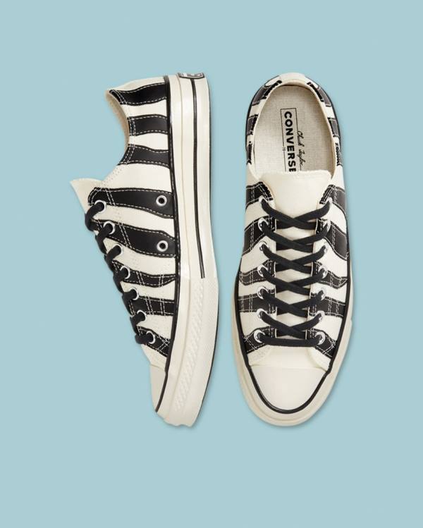 Converse Chuck 70 Archive Zebra Overlay Sneakers Low Beige | CV-954GQA