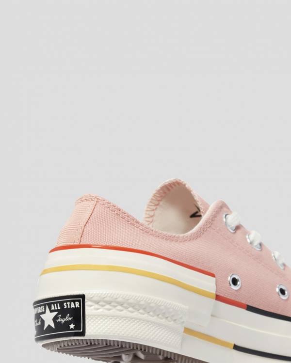 Converse Chuck 70 Colour Block Sneakers Low Lyserød | CV-128DFK