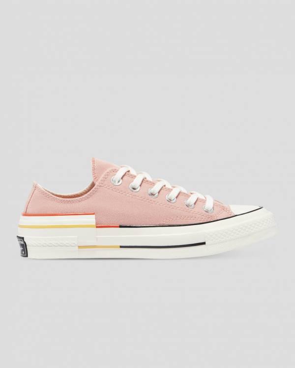 Converse Chuck 70 Colour Block Sneakers Low Lyserød | CV-128DFK