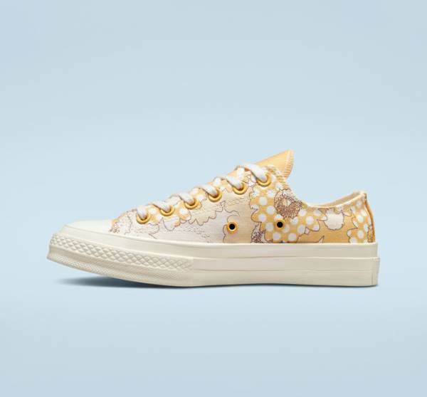 Converse Chuck 70 Crafted Florals Sneakers Low Mango Sort | CV-193HRU