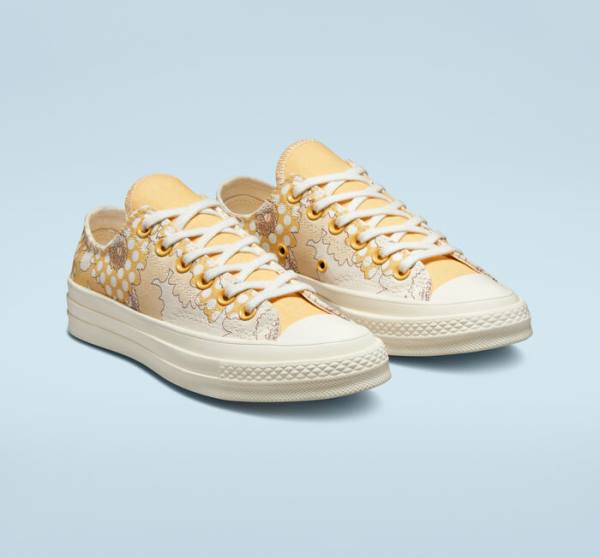 Converse Chuck 70 Crafted Florals Sneakers Low Mango Sort | CV-193HRU