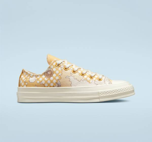 Converse Chuck 70 Crafted Florals Sneakers Low Mango Sort | CV-193HRU