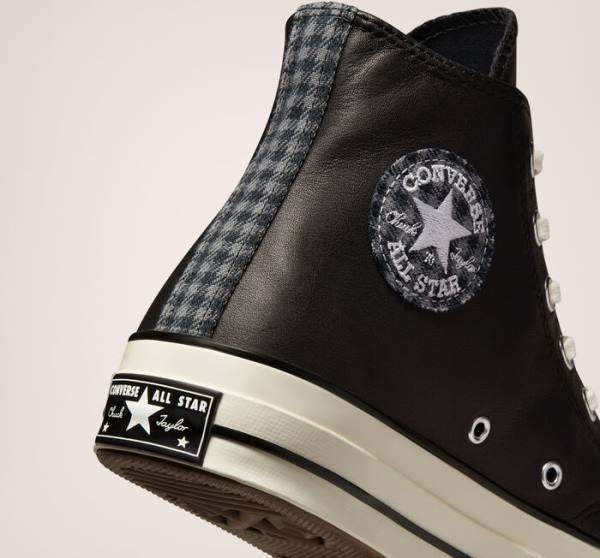 Converse Chuck 70 Crafted Læder Sneakers High Sort | CV-291JWF