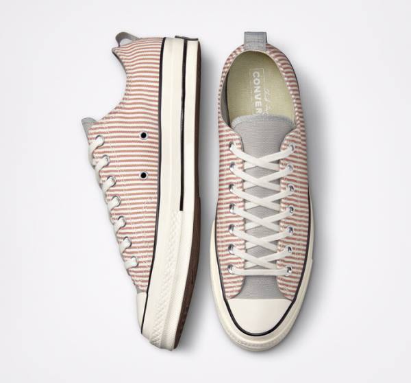 Converse Chuck 70 Crafted Stripe Sneakers Low Olivengrøn | CV-365CQF