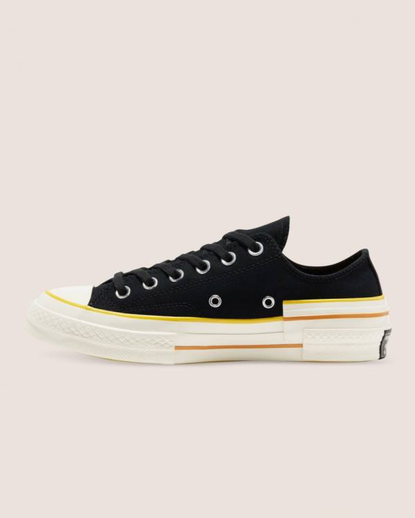 Converse Chuck 70 Hacked Heel Sneakers Low Sort | CV-093BKU