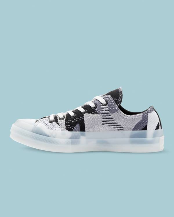 Converse Chuck 70 Knit Print Sneakers Low Sort | CV-293PNJ