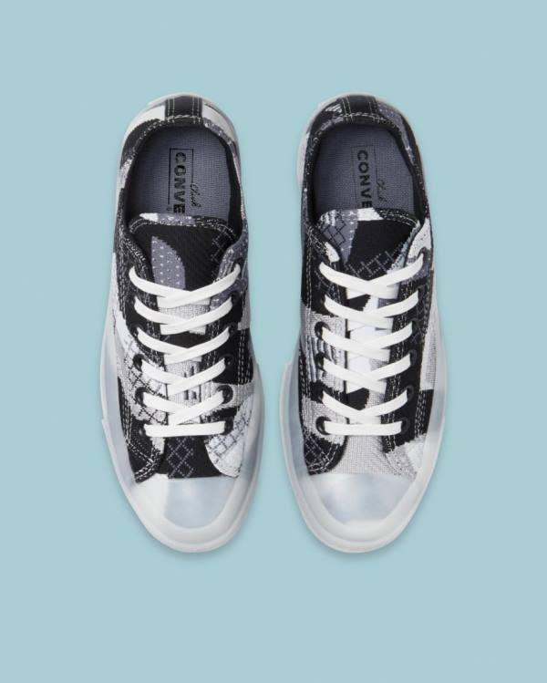 Converse Chuck 70 Knit Print Sneakers Low Sort | CV-293PNJ