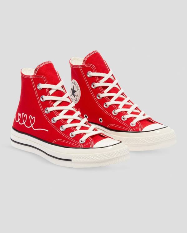 Converse Chuck 70 Love Thread Sneakers High Rød | CV-934NOJ