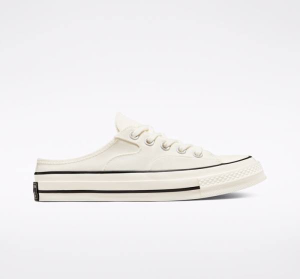 Converse Chuck 70 Mule Sneakers Low Sort | CV-327NTS