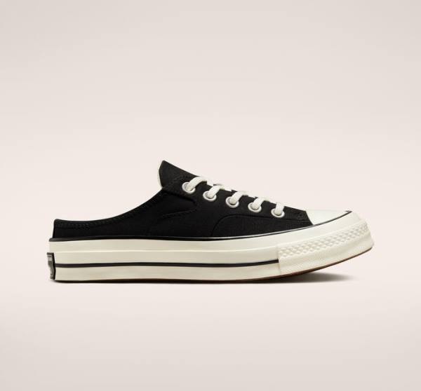 Converse Chuck 70 Mule Sneakers Low Sort | CV-865IEQ