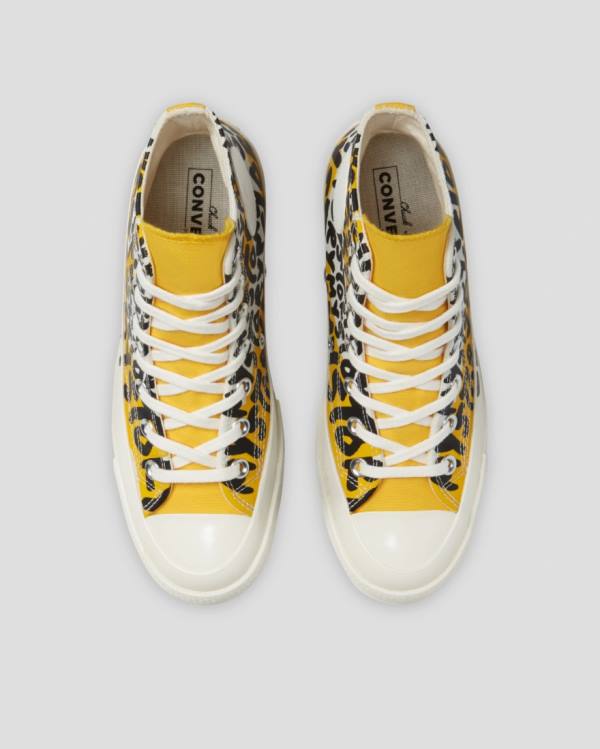 Converse Chuck 70 My Story Sneakers High Sort Gul | CV-530YMU