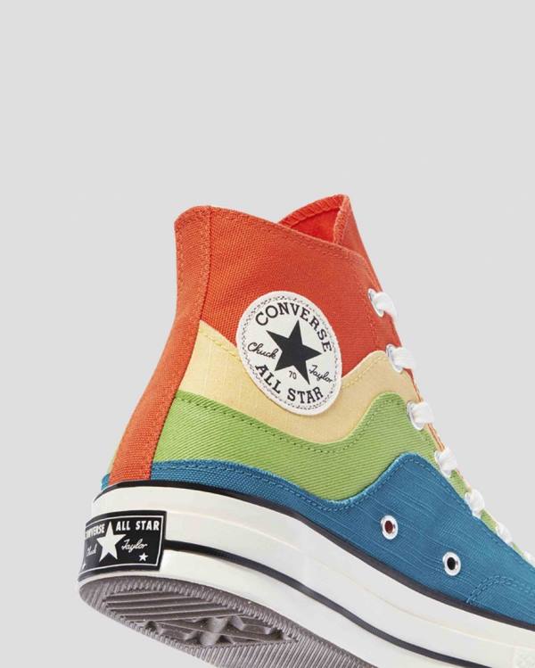 Converse Chuck 70 National Parks Sneakers High Blå Grøn Orange | CV-415FXW