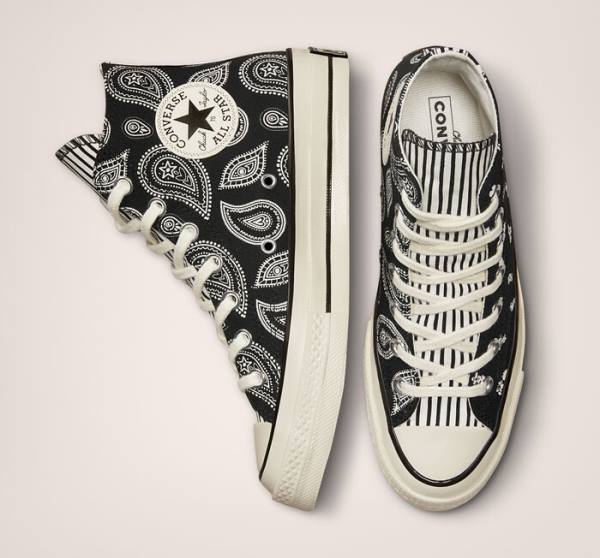 Converse Chuck 70 Paisley Sneakers High Sort | CV-985PWK