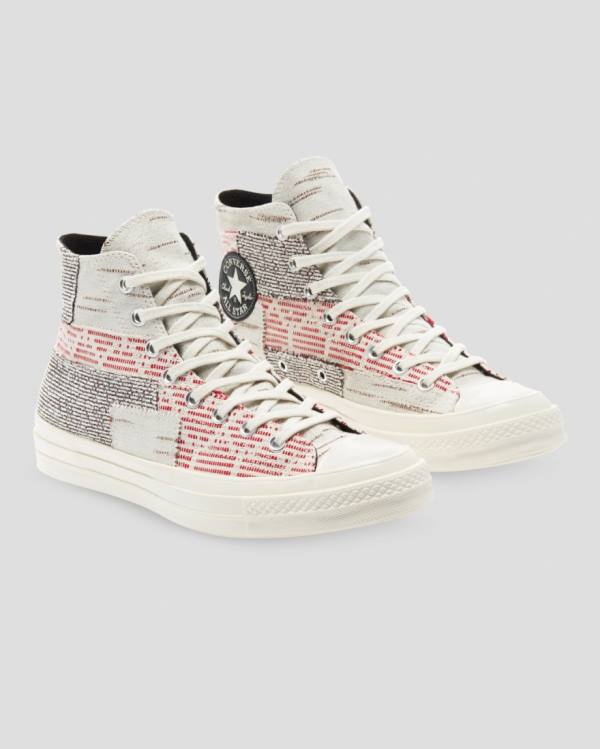 Converse Chuck 70 Patchwork Sneakers High Lyserød Grå | CV-742RWF