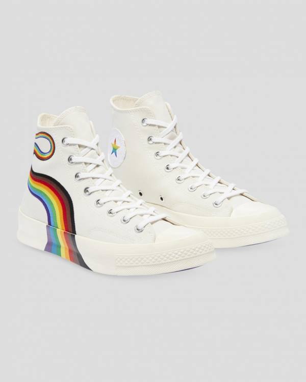 Converse Chuck 70 Pride Sneakers High Beige | CV-136SYF