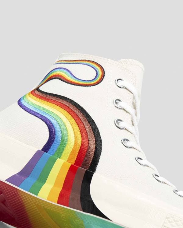 Converse Chuck 70 Pride Sneakers High Beige | CV-403ELT