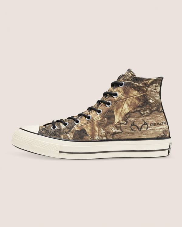 Converse Chuck 70 Realtree Edge Camo Print Utility Sneakers High Brune | CV-387DXO