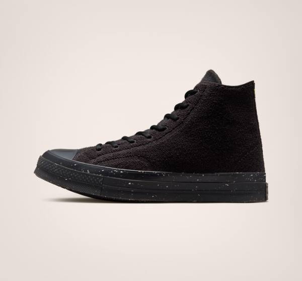 Converse Chuck 70 Renew Sneakers High Sort Lysegrøn | CV-325CKY