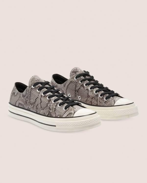 Converse Chuck 70 Reptile Ruskind Sneakers Low Grå | CV-260UHV