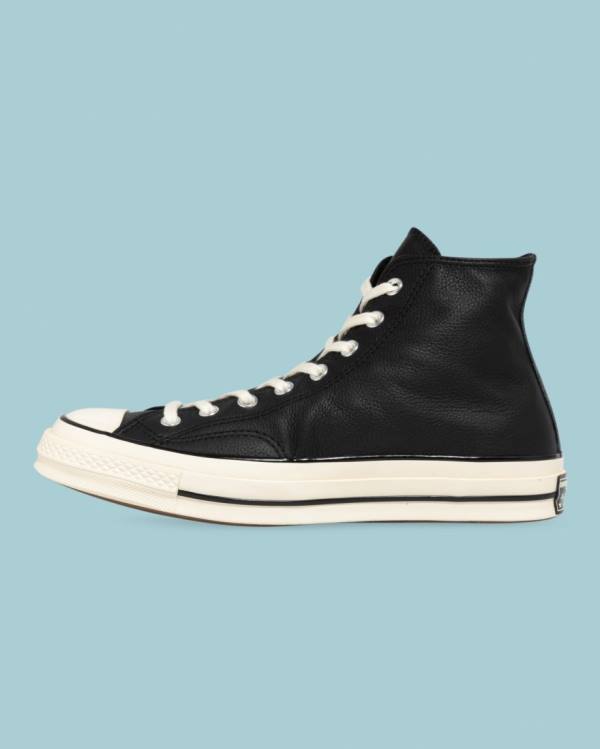 Converse Chuck 70 Seasonal Læder Sneakers High Sort | CV-124JXP