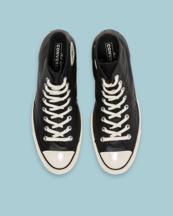 Converse Chuck 70 Seasonal Læder Sneakers High Sort | CV-124JXP