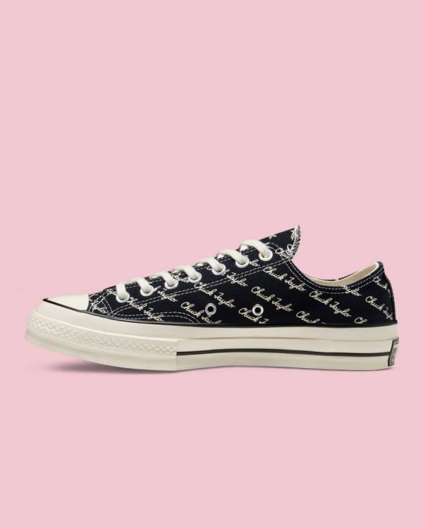 Converse Chuck 70 Signature Sneakers Low Sort | CV-145IEP