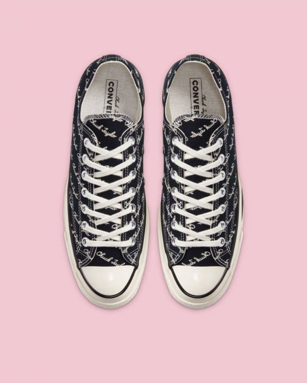 Converse Chuck 70 Signature Sneakers Low Sort | CV-260EPU