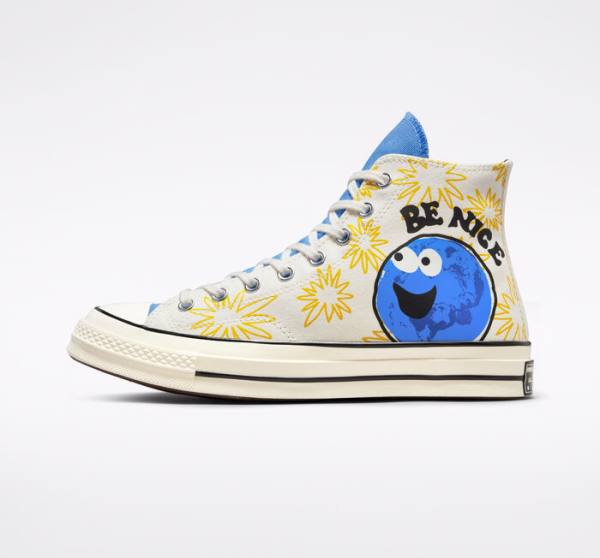 Converse Chuck 70 Sunny Floral Sneakers High Blå | CV-026RJH