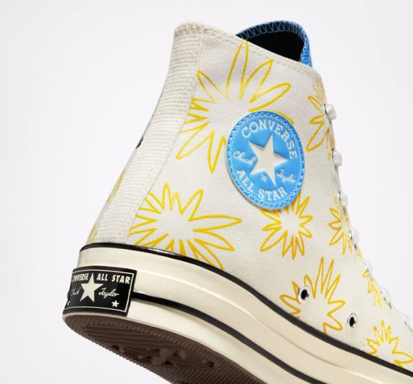 Converse Chuck 70 Sunny Floral Sneakers High Blå | CV-026RJH