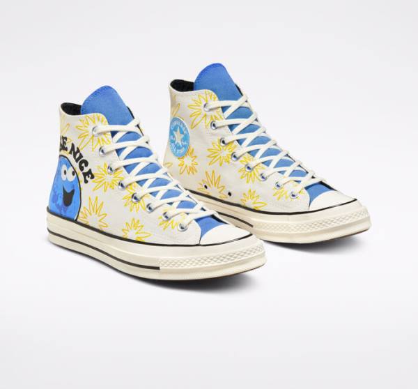 Converse Chuck 70 Sunny Floral Sneakers High Blå | CV-026RJH