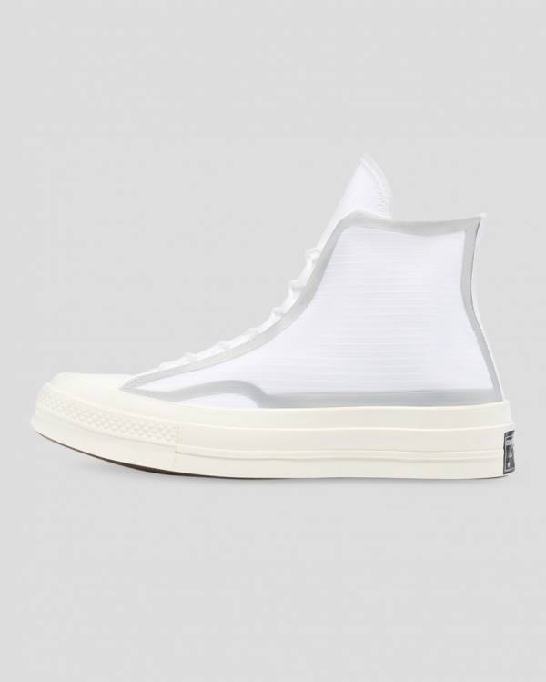 Converse Chuck 70 Tape Seam Sneakers High Hvide | CV-367BKN