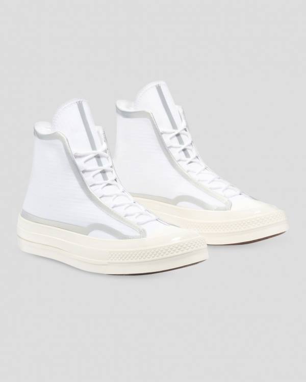 Converse Chuck 70 Tape Seam Sneakers High Hvide | CV-367BKN