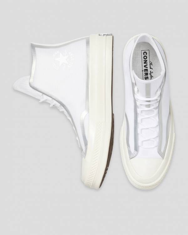 Converse Chuck 70 Tape Seam Sneakers High Hvide | CV-367BKN