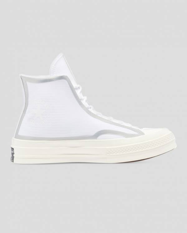 Converse Chuck 70 Tape Seam Sneakers High Hvide | CV-367BKN