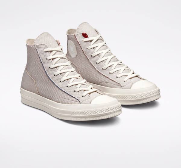 Converse Chuck 70 Tearaway Sneakers High Lysesølv Lyserød | CV-187CXN