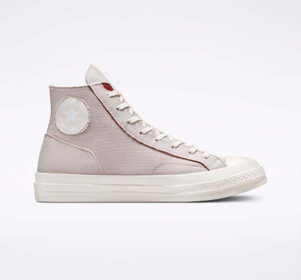 Converse Chuck 70 Tearaway Sneakers High Lysesølv Lyserød | CV-187CXN