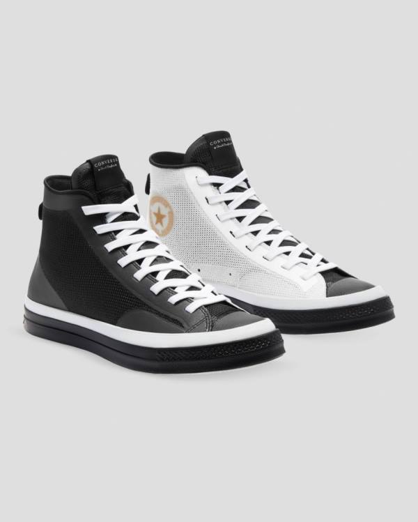 Converse Chuck 70 Then & Now Sneakers High Sort Hvide | CV-483EBD