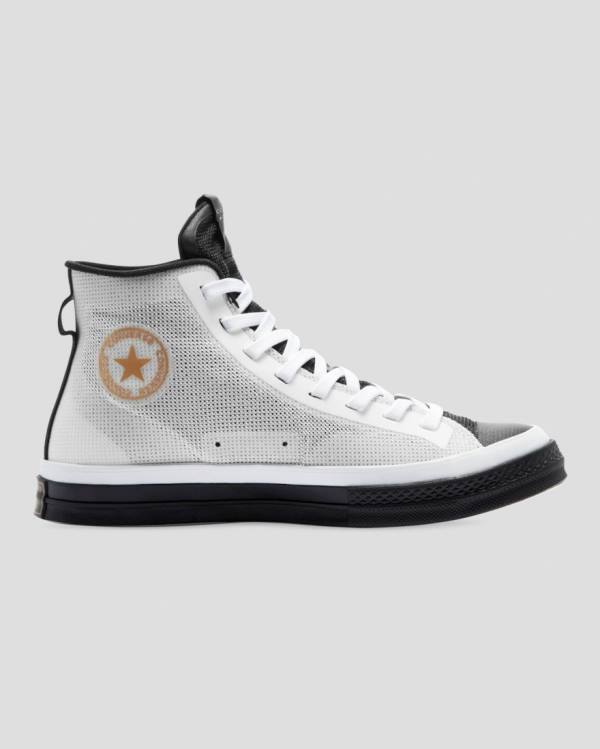 Converse Chuck 70 Then & Now Sneakers High Sort Hvide | CV-483EBD