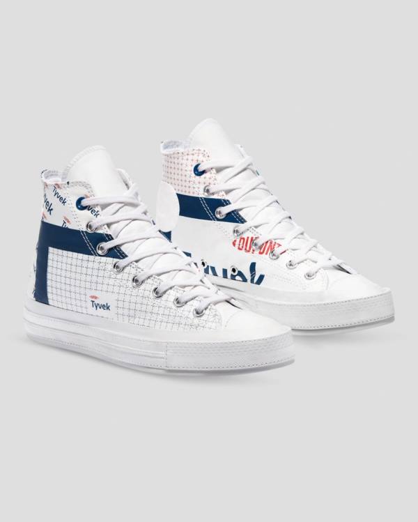 Converse Chuck 70 Tyvek Sneakers High Hvide | CV-125CIX