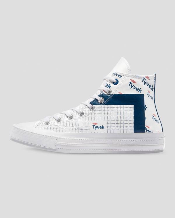 Converse Chuck 70 Tyvek Sneakers High Hvide | CV-125CIX