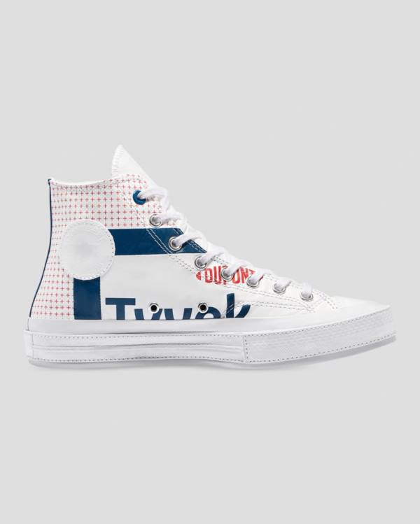 Converse Chuck 70 Tyvek Sneakers High Hvide | CV-125CIX